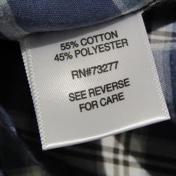 NEW Sonoma Blue Plaid Shirt Size L - Picture 5 of 5